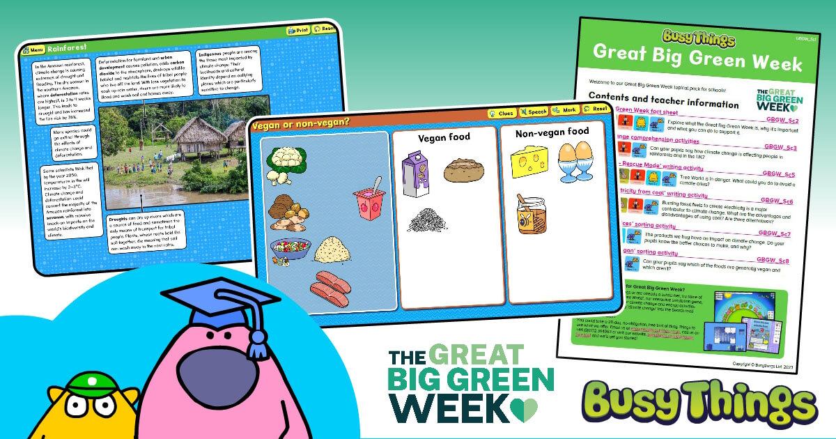 Activities for The Great Big Greeen Week blog image