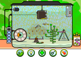 Screenshot of the Eco Worm World simulator game