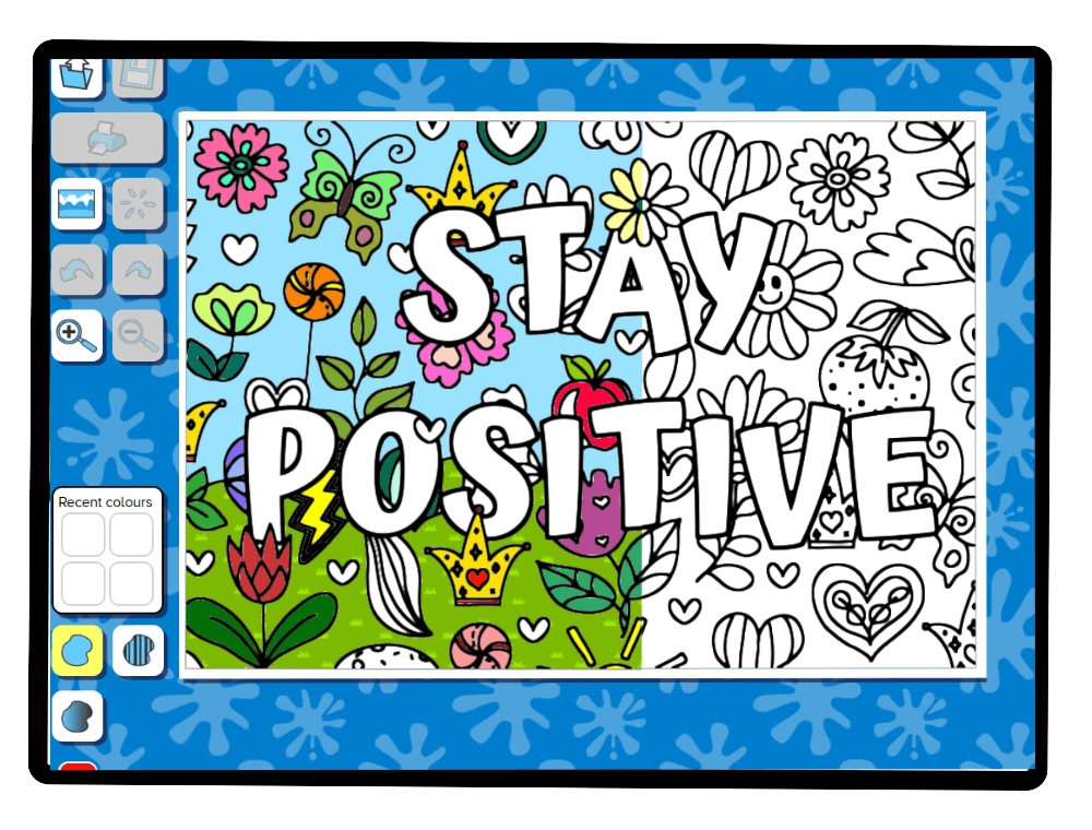 busy things mindful colouring for kids