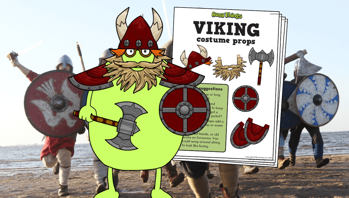 How to train like a dragon activity for kids - viking costumes