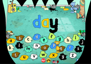 Advanced common word messy spelling literacy activity screenshot