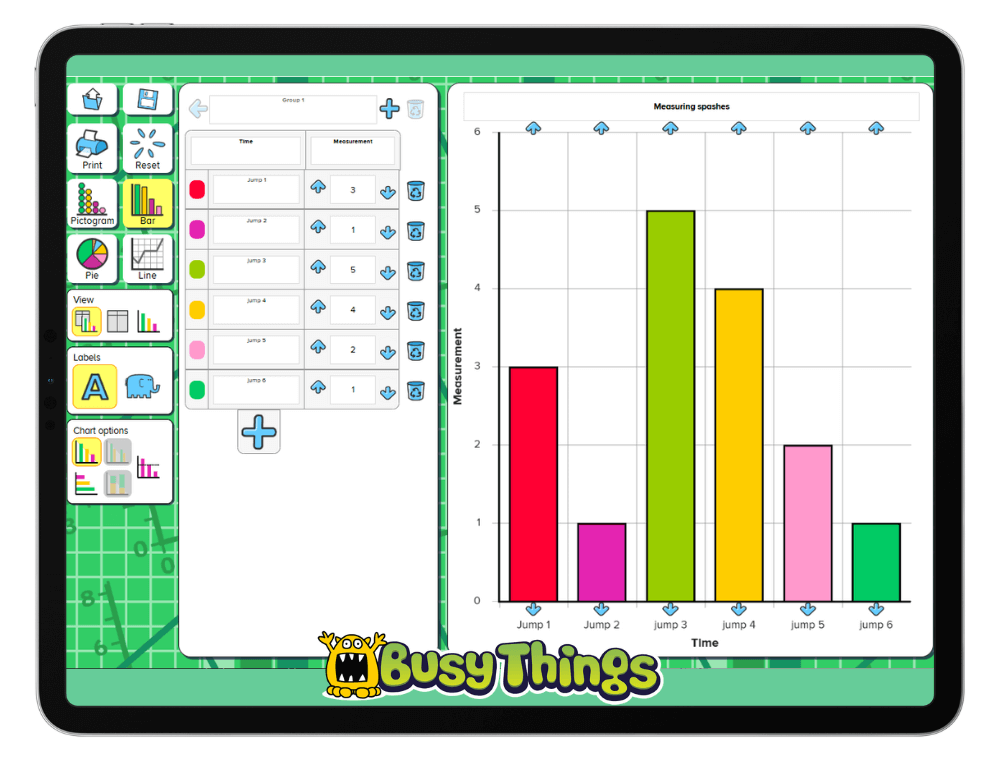 Kids Graph Making Tool for Spring themed learning