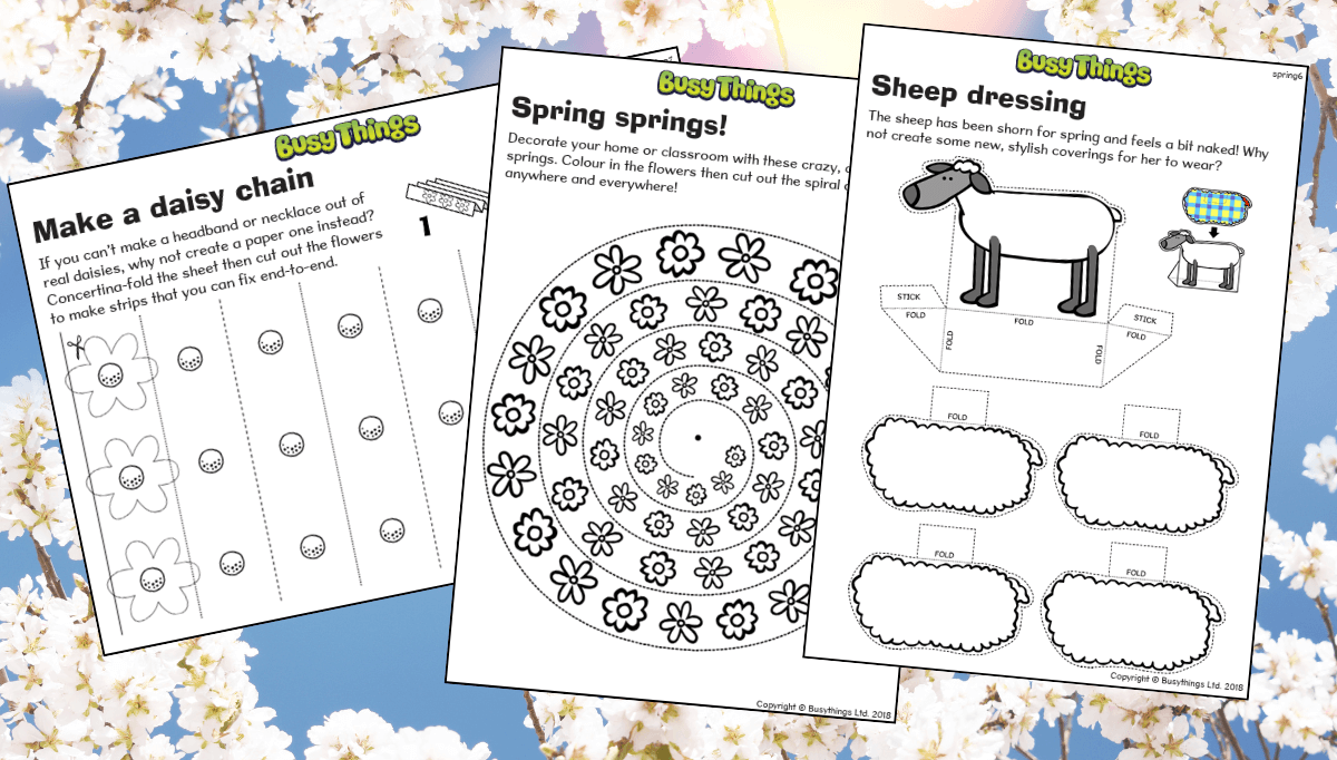 Free spring craft activities for kids