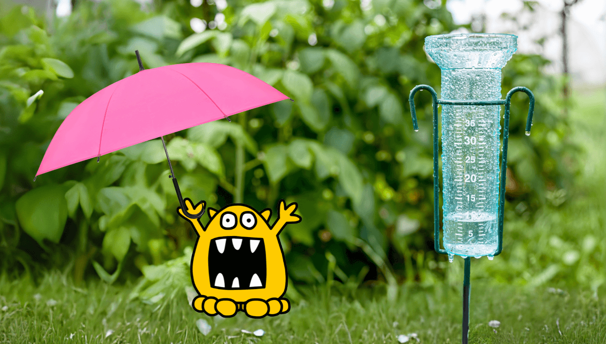 kids Spring Weather experiment measuring rain water