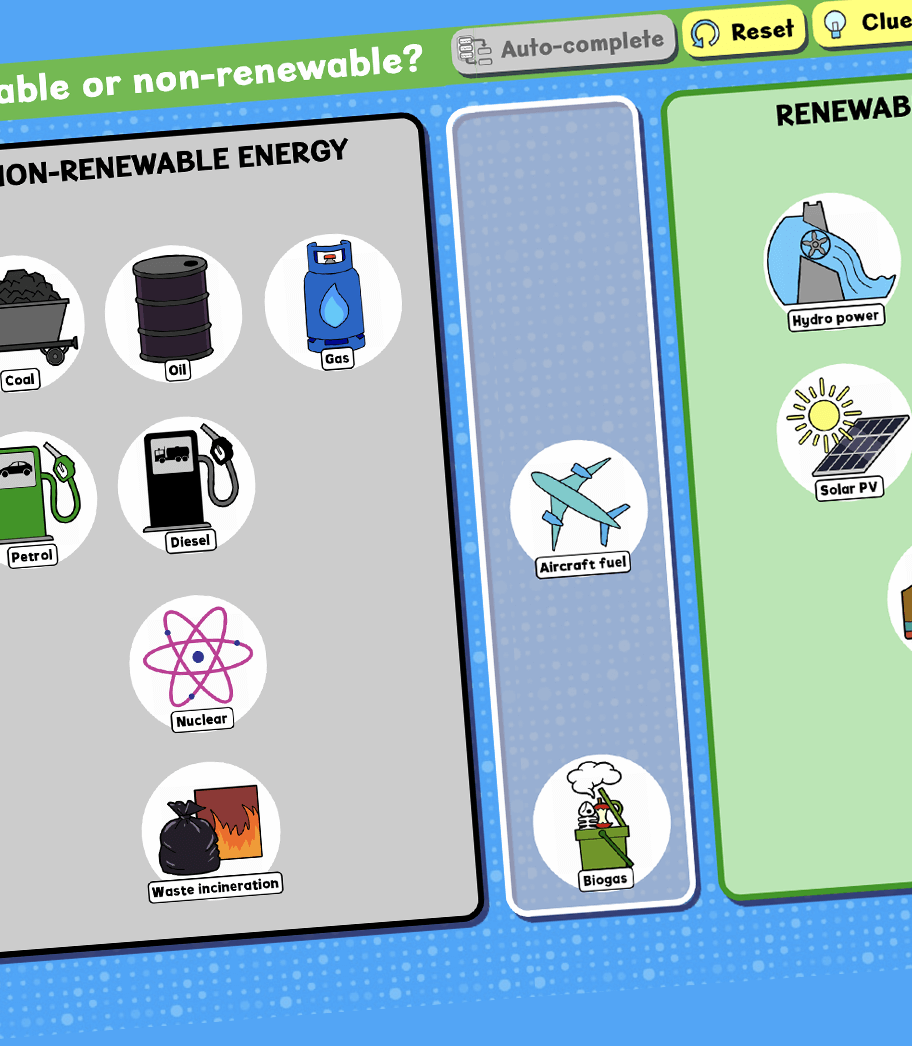 Renewable or non-renewable? activity